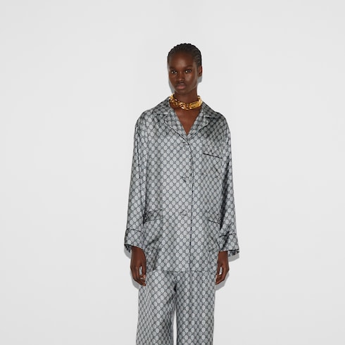 Bluse aus GG Seidentwill