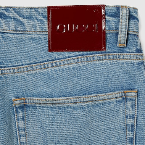 Tapered denim pant with Web