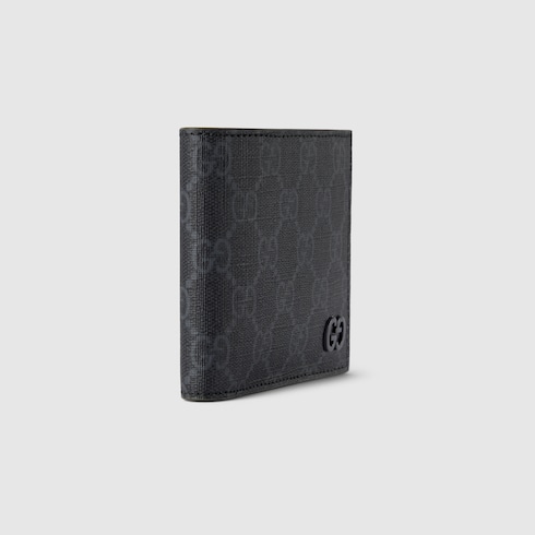 Dark green interior bi-fold wallet
