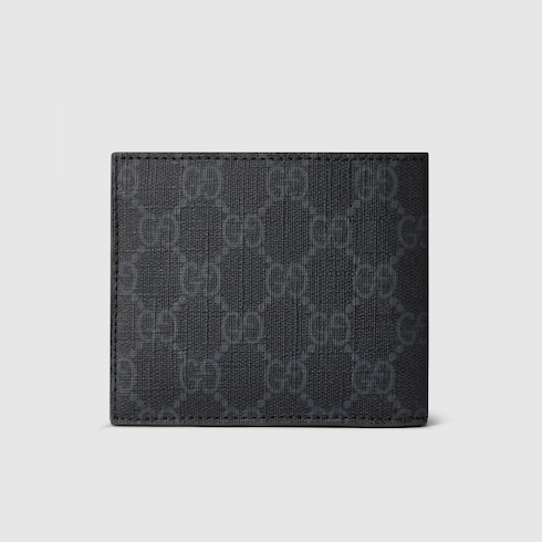 Dark green interior bi-fold wallet