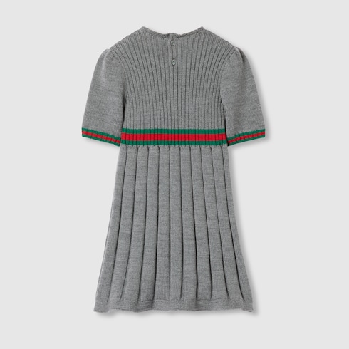 Children's wool dress with Web Detail 2