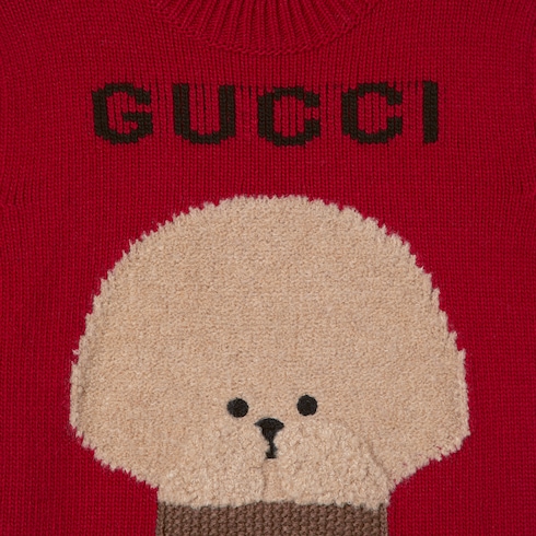 Children's wool sweater in red | GUCCI® US