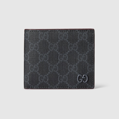 Bordeaux interior bi-fold wallet