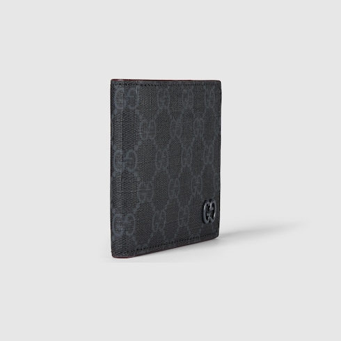 Bordeaux interior bi-fold wallet