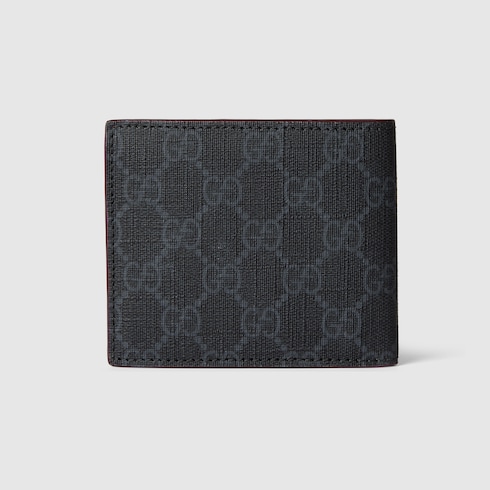 Bordeaux interior bi-fold wallet