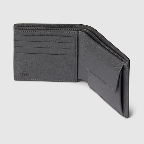Grey interior GG coin wallet in Black GG Canvas GUCCI SI