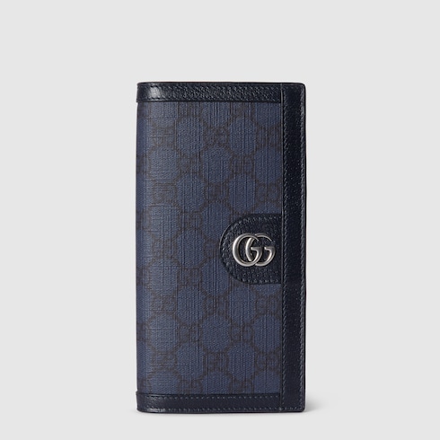 Gucci shops GG Logo Leather Long Wallet