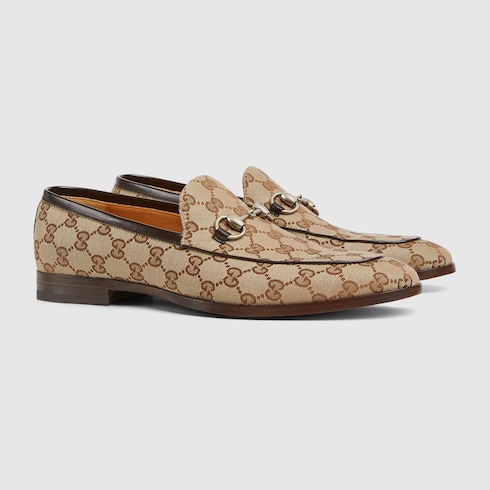 Gucci loafers canvas clearance
