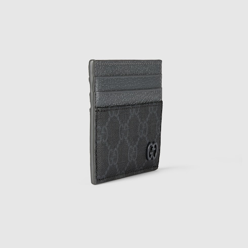 Grey trim GG card case 