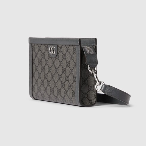 Ophidia Super-Mini-Tasche in grauer und schwarzer Supreme | GUCCI® DE