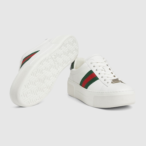 Women's Gucci Ace sneaker wiith Web Detail 6