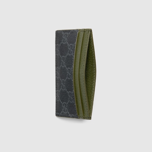 Dark green trim GG card case