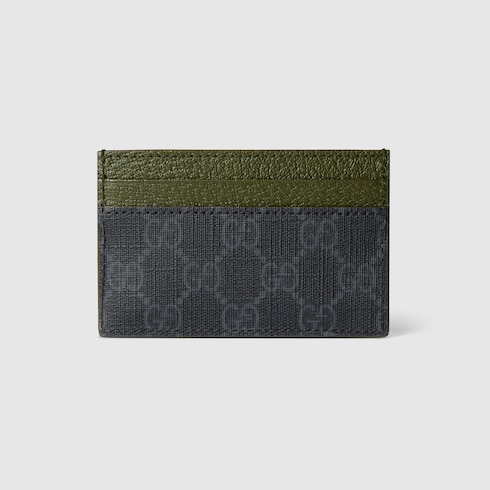 Dark green trim GG card case