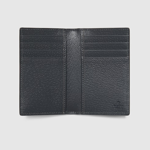 Grey interior GG long card case