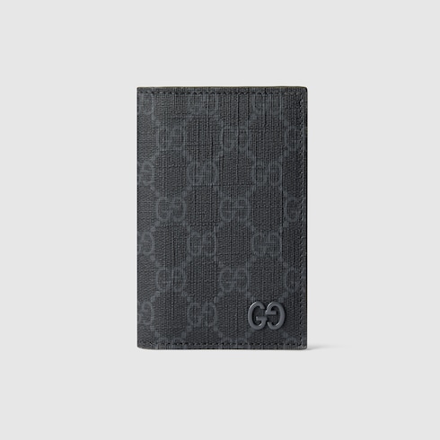 Green interior GG long card case