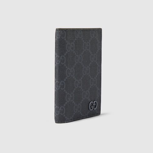 Green interior GG long card case