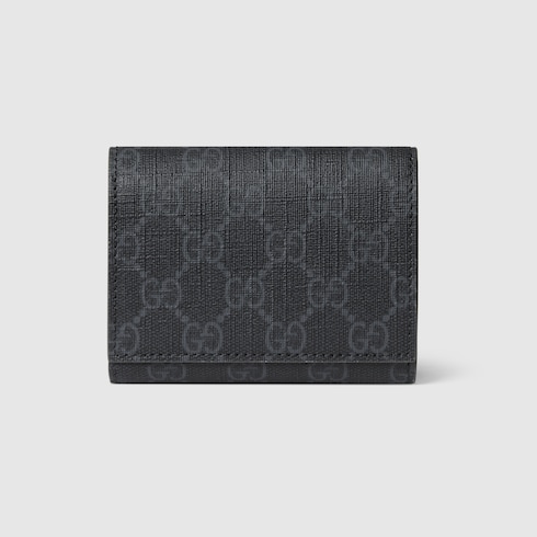 GG 三つ折りウォレット グリーン インテリア ・ブラック GGスプリーム