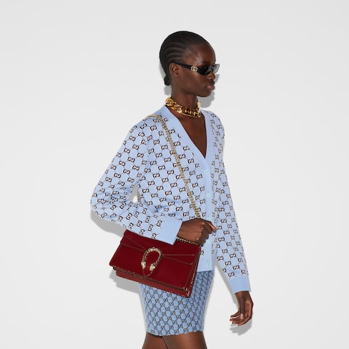 Dionysus small shoulder bag in Red Leather | GUCCI® SI Dionysus small shoulder bag in Red Leather | GUCCI® SI