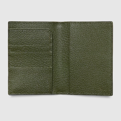 Green interior GG passport case