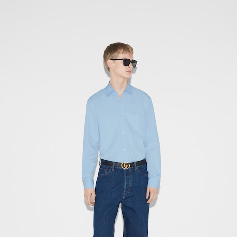 Chemise en popeline de coton