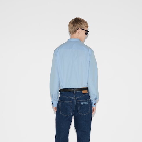 Chemise en popeline de coton