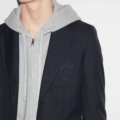 Jacke aus Drell mit Liftboy-Stickerei