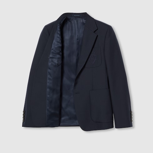 Jacke aus Drell mit Liftboy-Stickerei