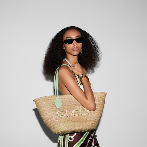 Gucci straw tote bag Outlet