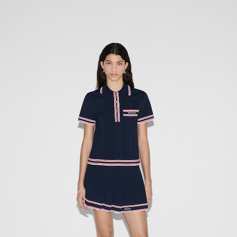Polo con finiture a righe