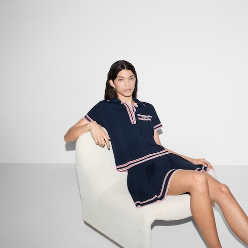 Polo con finiture a righe