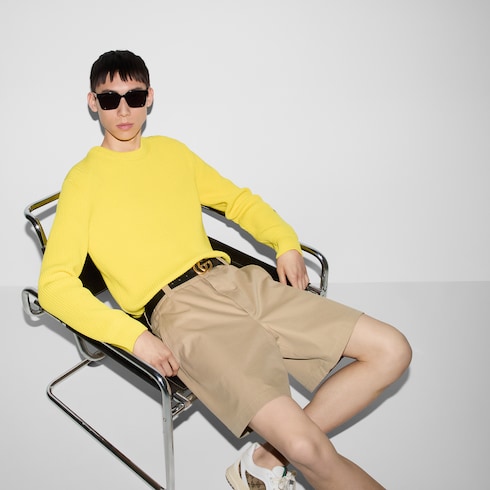 Double cotton twill shorts with Web