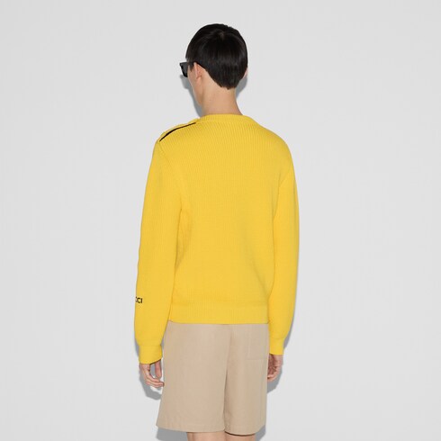 Gucci yellow and black sweater online