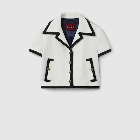 Chaqueta de tweed de algodón