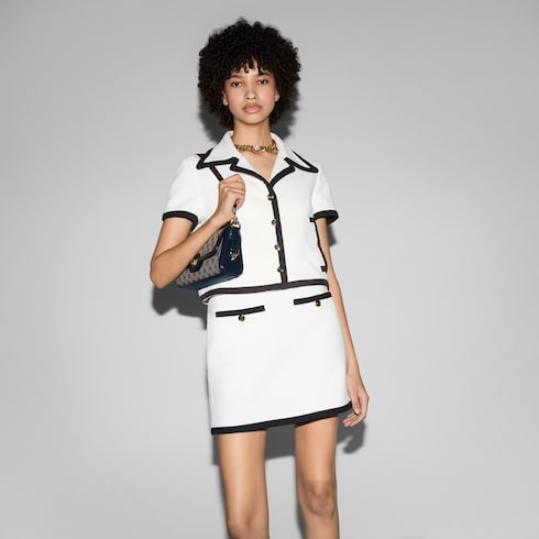 Jupe en tweed de coton