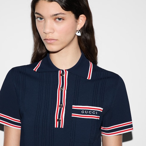 Polo con finiture a righe