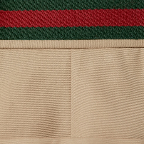 Double cotton twill shorts with Web
