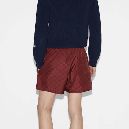GG print nylon swim short Detail 4