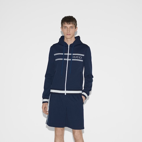 Sweat-shirt à capuche en jersey technique