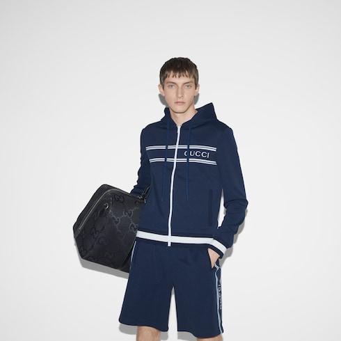Sweat-shirt à capuche en jersey technique