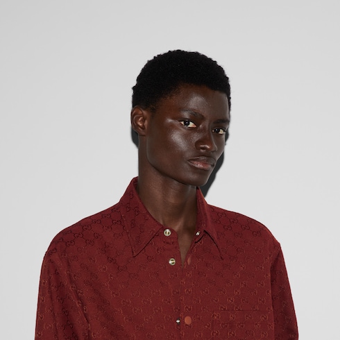 Red gucci dress shirt online