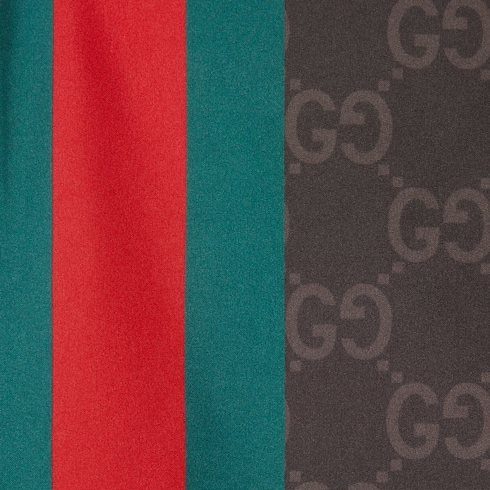 Costume da bagno in nylon GG con nastro Web