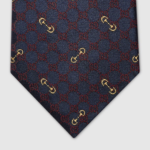 GG silk jacquard tie