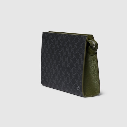 Dark green trim small pouch