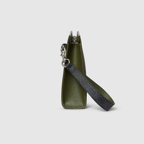 Dark green trim small pouch