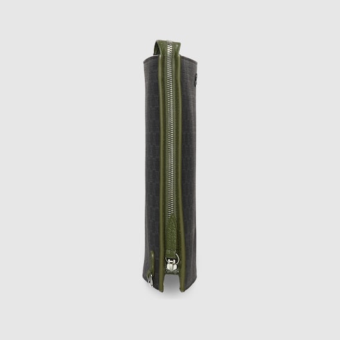 Dark green trim small pouch