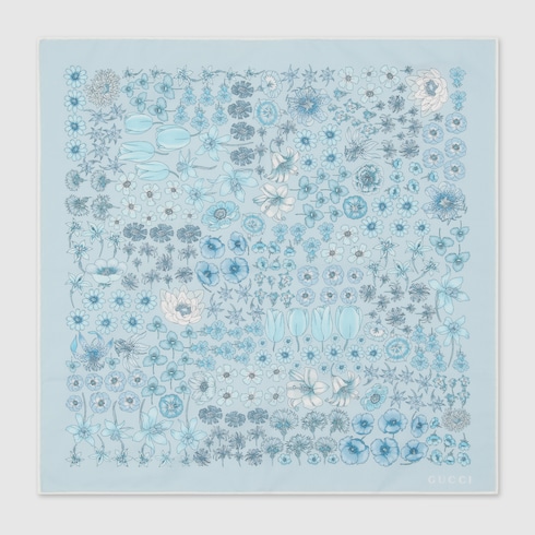 Printed cotton pocket square