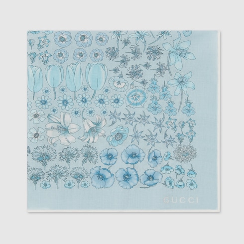 Printed cotton pocket square