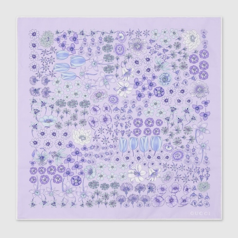 Printed cotton pocket square