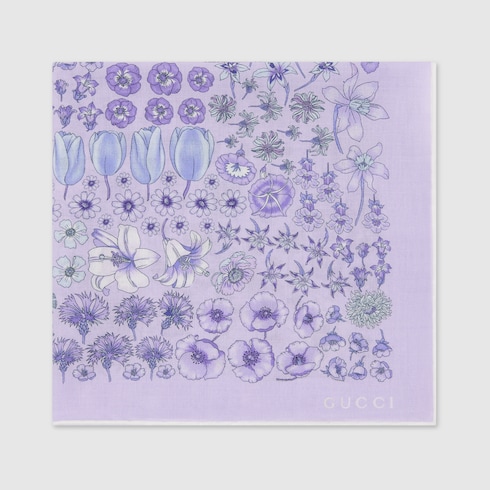 Printed cotton pocket square