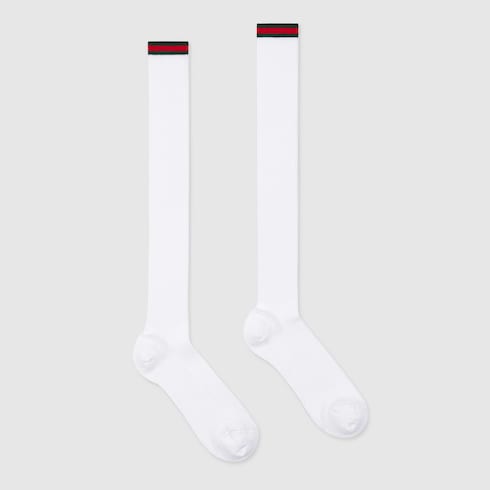 Long cotton blend socks with Web